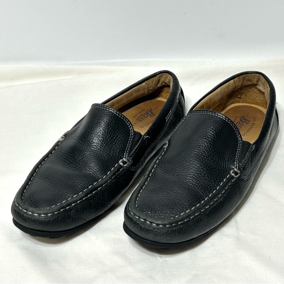 GH Bass & Co Mario Leather Driving Moccasins Size 8.5 Leather Loafers - Picture 1 of 11